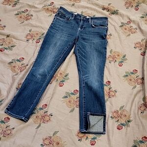 Straight leg split hem jeans by Pilcro